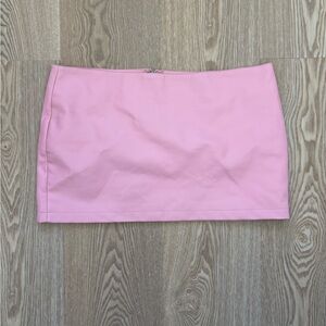 Edikted Light Pink Mini Skirt